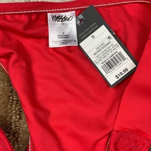 RED Cheeky bikini Bottom Mossimo Swimwear - Picture 6 of 6